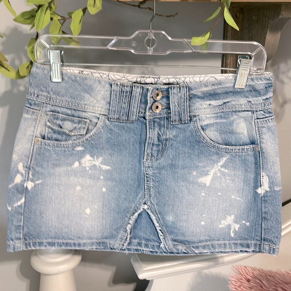 Denim Jean Skirt Hint Mini Womens 1